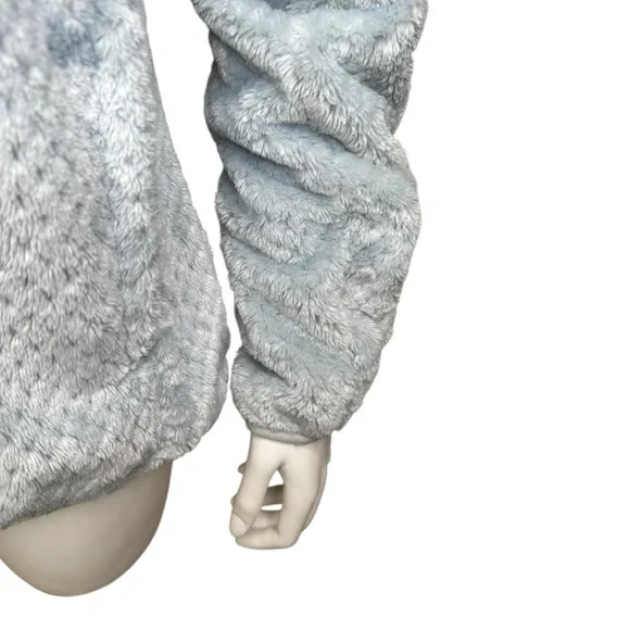 Columbia Fire Side II Textured Fleece Jacket L Full Zip Cloud Gray - Picture 7 of 9